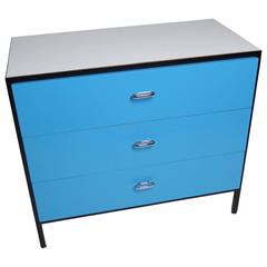 George Nelson Three-Drawer Steel Frame Dresser