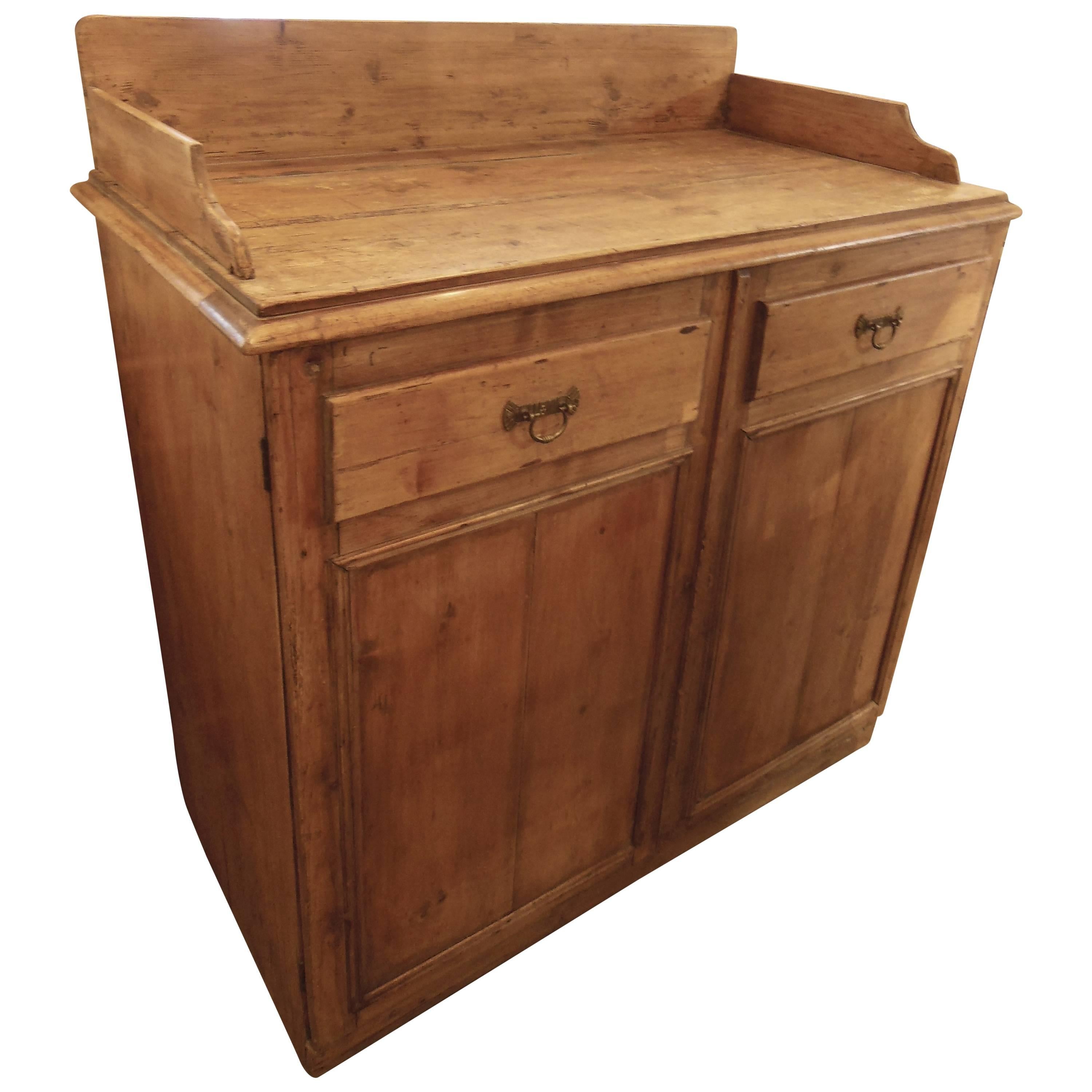 Traditional Irish Pine Cabinet For Sale