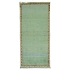 Mint Green Vintage Turkish Anatolian Rug