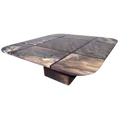 Unique Mid-Century Marble Top Cocktail Table by Bendixen Design 6
