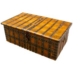 Large 18th Century Indian Trunk, Coffee Table