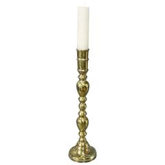 Altar Candlestick in Brass from Denmark, circa 1920