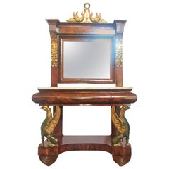 Spanish Empire Pier Console with Mirror