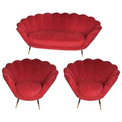 Italian 1950s 'Shell' Sofa Set