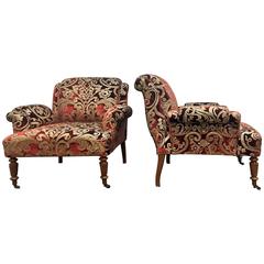 Pair of Lounge Chairs, circa 1820