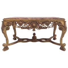 Elegance Center Hall Table, Rococo or Louis XIV Style. Side Table