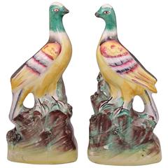 Staffordshire Pottery Roc Birds, England, Mid-19th Century