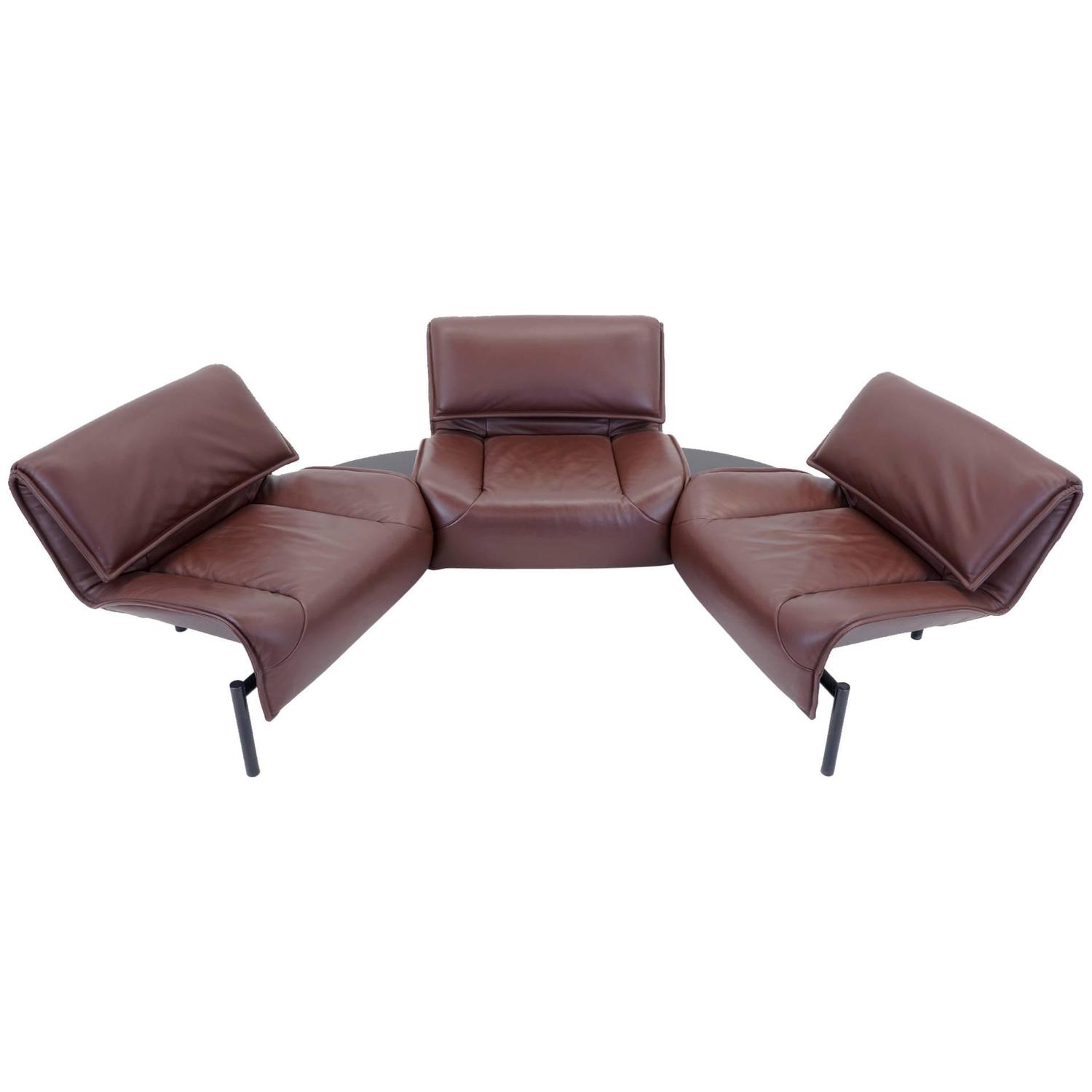 Vico Magistretti for Cassina Veranda Three Seat Modular Sofa in