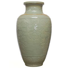 Chinese Longquan Style Celadon Vase