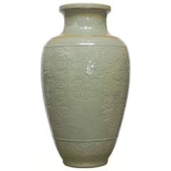 Chinese Longquan Style Celadon Vase 12