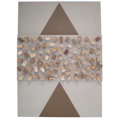 Important Large 1960s Modern Andy Nelson Mixed-Media Painting 4