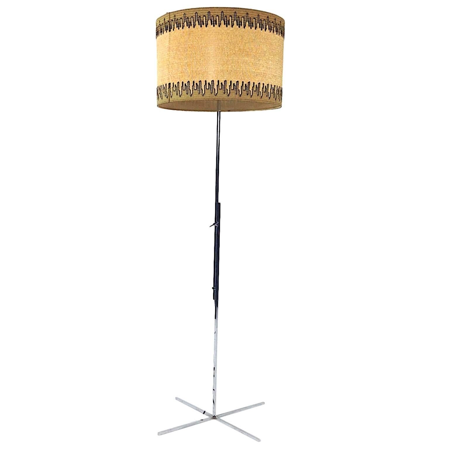 Hans Eichenberger Midcentury Cross-Leg Floor Lamp - Switzerland For Sale