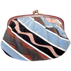 Vintage Pucci Velvet Change Purse, Made in Italy