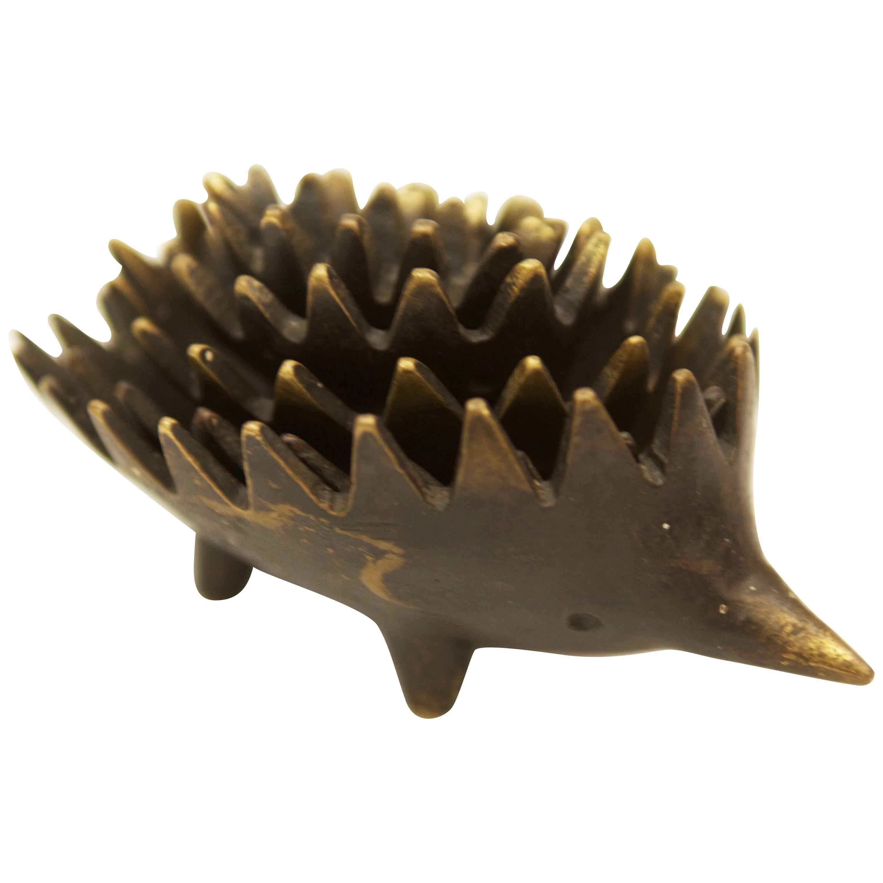 Hedgehog Sculpture by Walter Bosse for Hertha Baller 