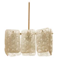 J. T. Kalmar Ice Glass Chandelier 12