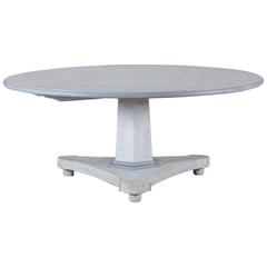 Round Painted Pedestal Dining Table from England