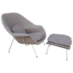 Eero Saarinen Womb Chair and Stool for Knoll