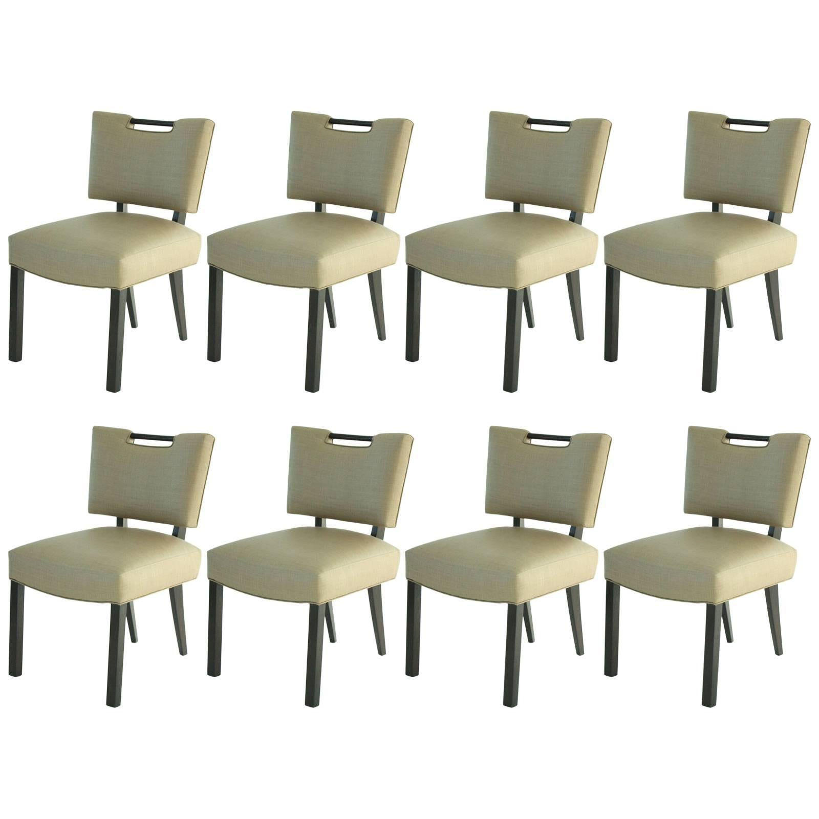 Modern Paul Laszlo Dining Chairs, Set of Eight For Sale