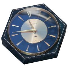 Vintage Hermès Table Clock Jaeger-LeCoultre, 1960