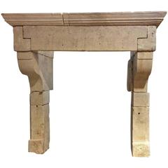 Louis XIII Used Limestone Mantel