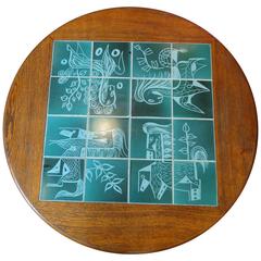 Adjustable Oak Table by Guillerme et Chambron