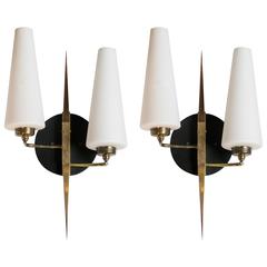 Pair of Arlus Sconces