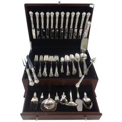 Antique Chantilly by Gorham Sterling Silver Flatware Set for 12 Service 110 Pieces