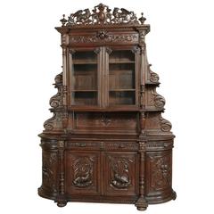 19th Century Grand French Renaissance Two-Tiered Hunt Buffet