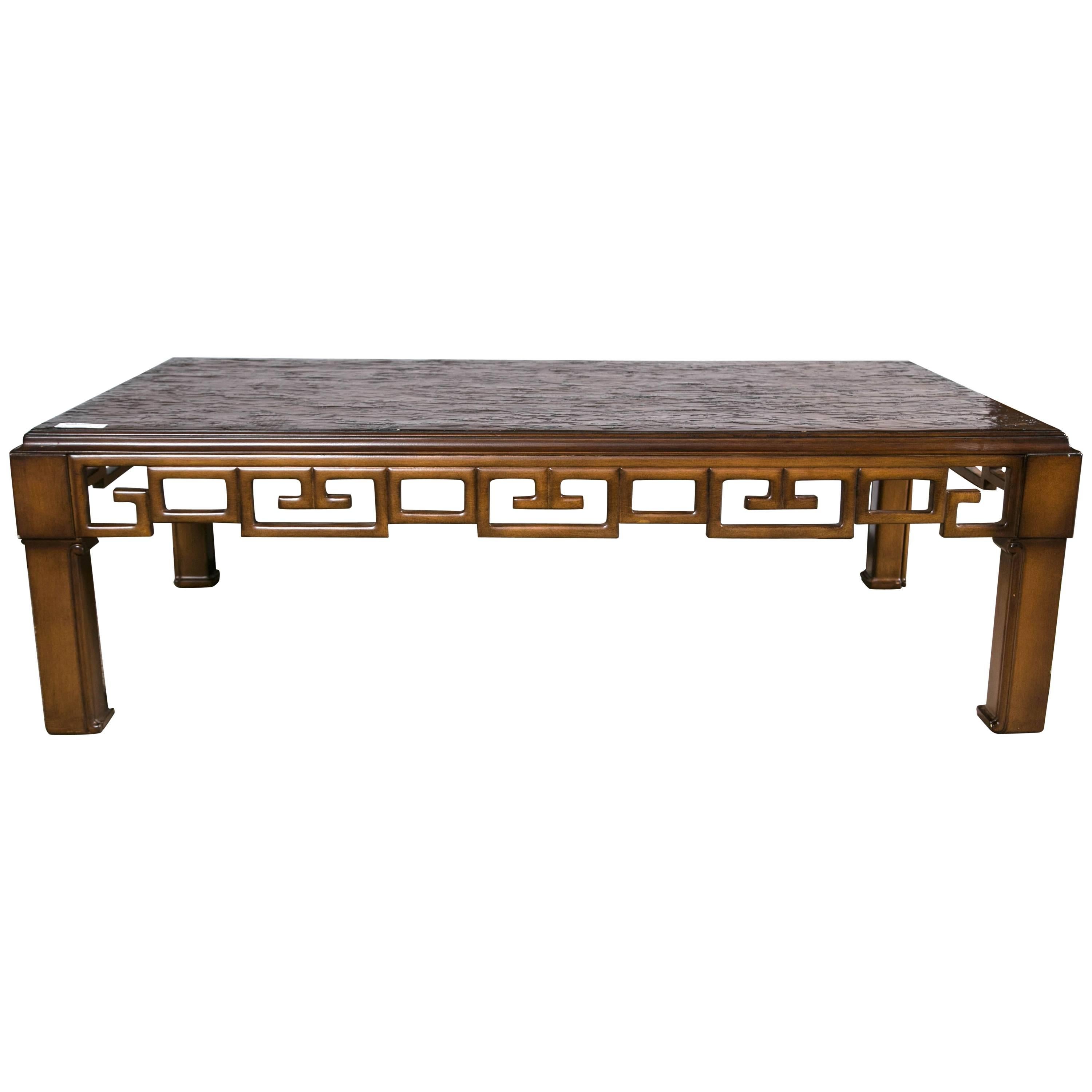 Asian Style and Greek Key Combination Coffee Cocktail Table Ralph Lauren