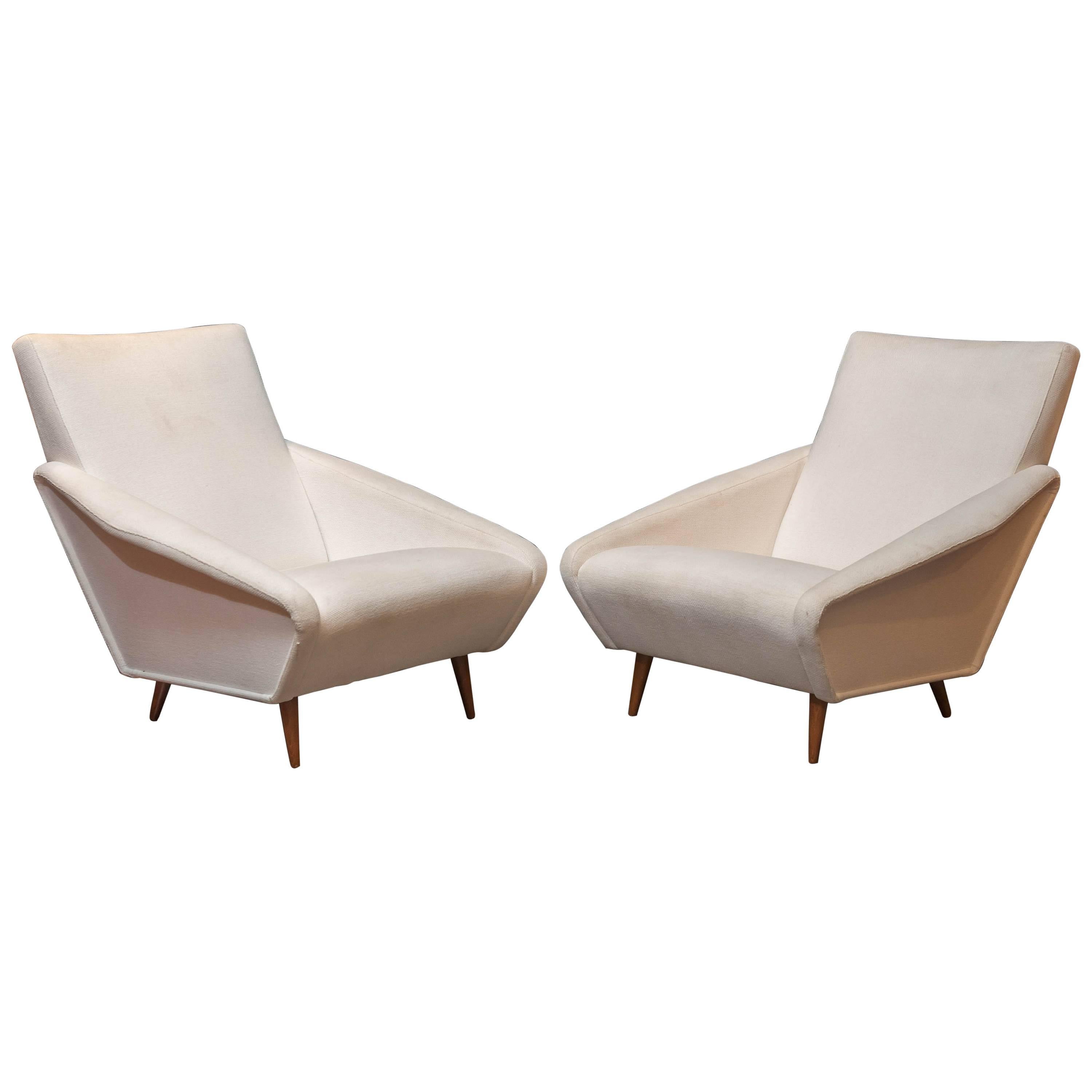 Gio Ponti Style Lounge Chairs