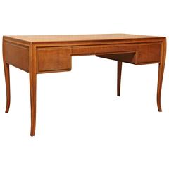 T.H. Robsjohn-Gibbings Walnut Writing Table