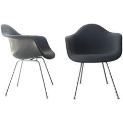 Pair of Upholstered Eames Shell Chairs by Herman Miller, 1984 Production Date