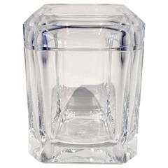 A Vintage 1980
s Multi Faceted Swivel Lidded Acrylic Ice Bucket A Vintage 1980
s Multi Faceted Swivel Lidded Acrylic Ice Bucket