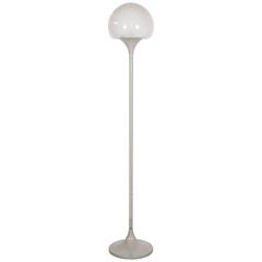 Vintage Italian Artemide Style Glass Floor Lamp 1