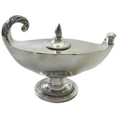 Antique Mogens Ballin Silver Oil Lamp