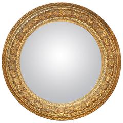 Napoleon III Giltwood Convex Mirror