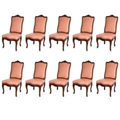 Set of Ten Louis XV Style Chairs