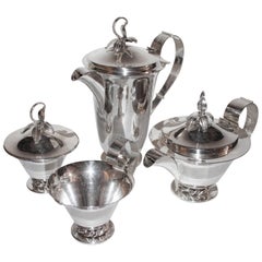 Three Crowns Silver Plate Coffee Set