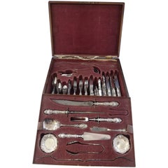 Lucerne by Wallace Sterling Silver Flatware Set of Service Fitted Box 205 Pieces