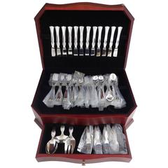 Queen Christina Aka Wings by Frigast Sterling Silver Flatware Set for 12