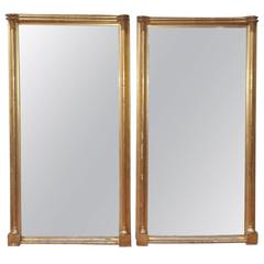 Pair of French Gilt Console Mirrors, Circa 1820