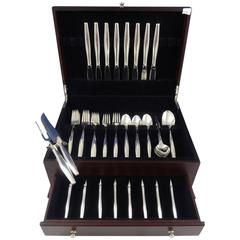Signet by Kirk Sterling Silver Flatware Service Set 50 Pieces Mid-Century Modern