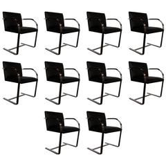 Set of Ten Vintage Brno Armchairs by Mies Van der Rohe