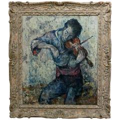 Violinist Painting by Denes Holesch 11