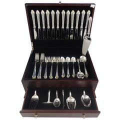 Edgemont Gold by Gorham Sterling Silver Flatware Set 12 Service 67 Pieces Dinner