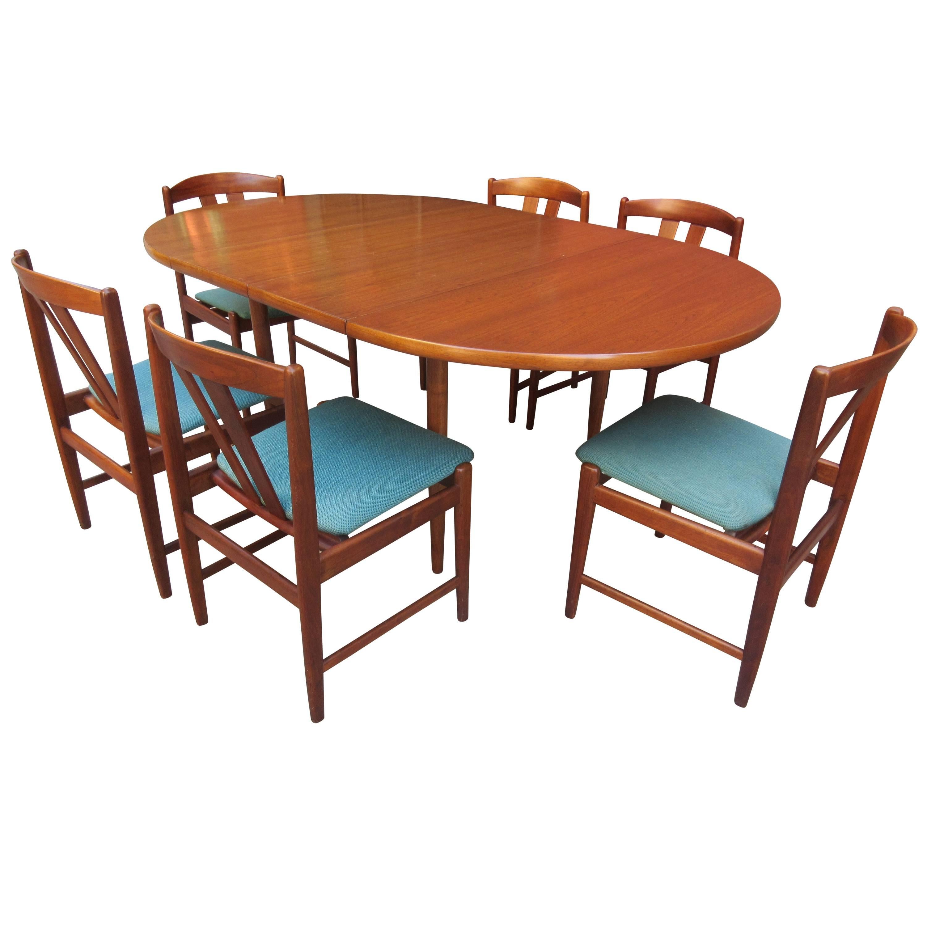 Folke Ohlsson for DUX Teak Table and Chairs Set
