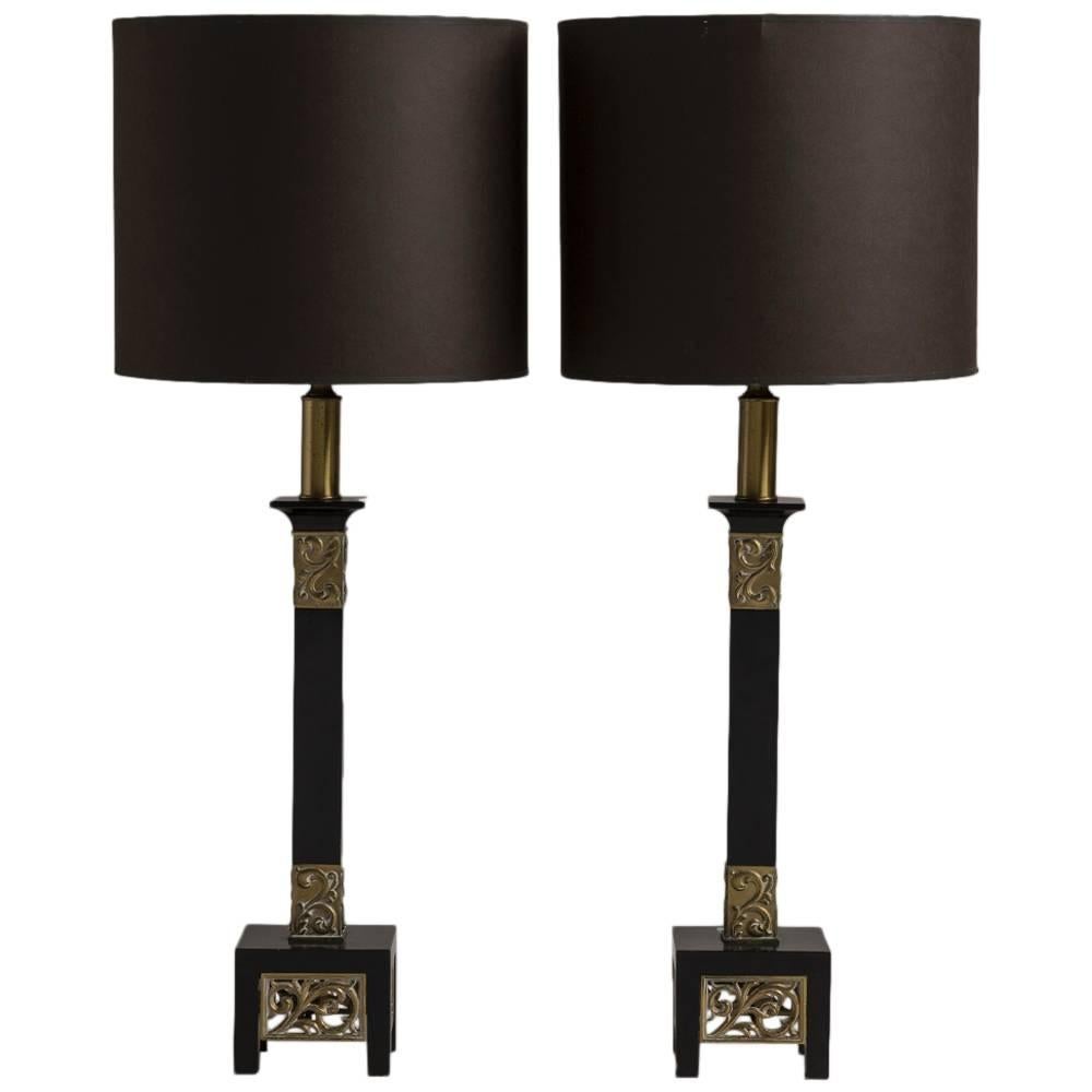 Pair of Rembrandt Classical Inspired Table Lamps, 1950s For Sale