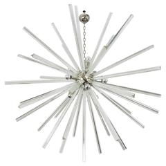 Triedri Sputnik Chandelier in the Style of Venini, circa 2015