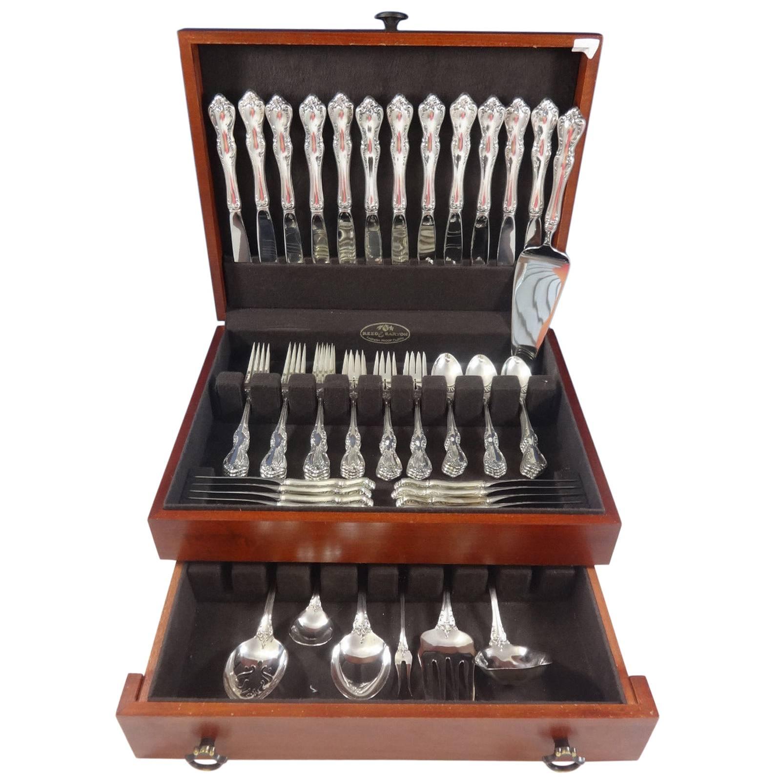 Debussy by Towle Sterling Silver Flatware Set for 12 Service, 67 Pieces