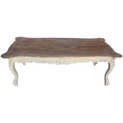 Coffee Table, French Country Style Carved Coffee Table